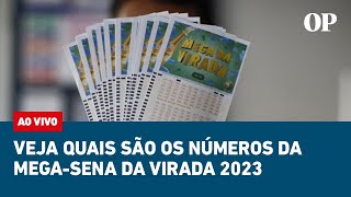 🔴 AO VIVO Assista quais são os números da MegaSena da Virada 2023 [upl. by Acnoib]