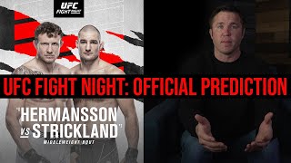 Official Prediction Strickland vs Hermansson [upl. by Hiamerej]