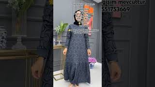 Çok sevdikk yeni elbisemiz Saadet elbise Kod1252 hijab tesettur fashion [upl. by Nollaf149]