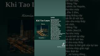 Khi Tao Lượn  Lyrics khi tao đi lượn với club ngoài đại lộ Đông Tây [upl. by Enyaz]