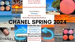 OVERVIEW ONLY Chanel Beauty Spring 2024  Rivage  Coral Treasure  Mermaid Glow  Roses Coquillage [upl. by Sommers]