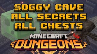 SOGGY CAVE 100  All Secrets All Chests MINECRAFT DUNGEONS [upl. by Arnoldo]