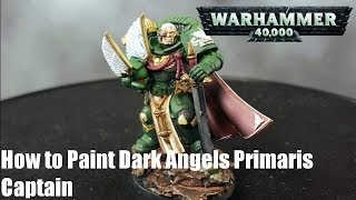 How to Paint Dark Angels Primaris Captain [upl. by Encratia]