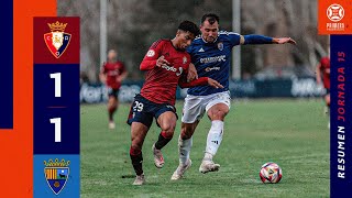 Resumen del Osasuna Promesas 11 Teruel  Club Atlético Osasuna [upl. by Enyawed]