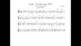 Play Clarinet Largo Theme New World Symphonie [upl. by Hessney803]