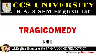 Tragicomedy  Tragi comedy In Hindi  Tragicomedy in English Literature for BA 3 Sem CCSU Meerut [upl. by Kovacev]