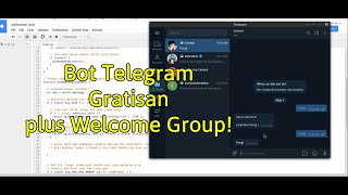 10 Membuat Bot Telegram Hosting Gratis dengan Google Script plus Welcome Group [upl. by Tsirhc]