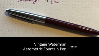 Vintage 1950s Waterman Aerometric Filler [upl. by Tennos]