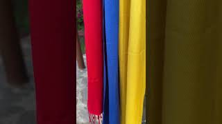 A Stunning Display of Yellow Blue and Red Pashmina Scarves at Tayrona National Park [upl. by Nylqcaj462]