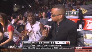 HD Kevin Hart NBA Celebrity all star weekend Houston 2013 Back2Back MVP  Hilarious LOL [upl. by Milla344]