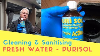 Cleaning And Sanitising The Fresh Water System With Purisol  Help Hints And Tips [upl. by Kreager698]