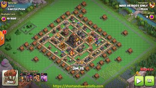 Capital Peak Level 8 Central in 3 attacks layout 3 [upl. by Asher]