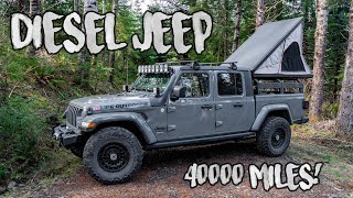 Jeep Gladiator Diesel  40000 Mile Review [upl. by Hasin965]