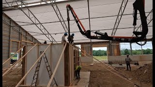 Pouring Concreter for the Lely Robot Room July 10 2024 [upl. by Petunia]