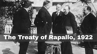 16th April 1922 Germany and Russia sign the Treaty of Rapallo having been enemies during WW1 [upl. by Iilek]