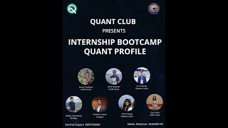 Internship Bootcamp for Quant Profile [upl. by Nairehs]