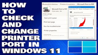 How To Check and Change Printer Port in Windows 1110 Guide [upl. by Naloj]