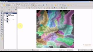 QGIS Tutorial 912 Watershed analysis [upl. by Euqinehs580]