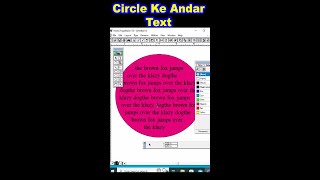 How to write text inside a circle in Pagemaker short [upl. by Iluj]