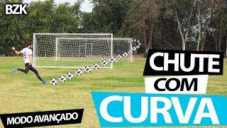 APRENDA A CHUTAR COM CURVA MODO AVANÇADO Lances efetivos de futebol BZK 4K [upl. by Eirollam]