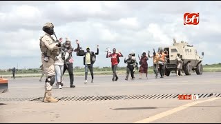 Sécurité aéroportuaire  une simulation de prise dotage à laéroport international de Ouagadougou [upl. by Carita]