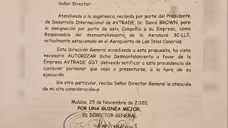 NGUEMA OBIANG MANGUE  quot ¿DÓNDE ESTÁ LA AERONAVE ATR 72 DE LA COMPAÑÍA CEIBA INTERCONTINENTAL [upl. by Elletsyrk]