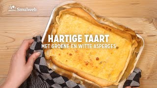 Hartige taart met witte en groene asperges [upl. by Alikahs532]