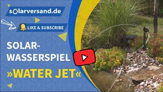 esotec Solar Wasserspiel »Water Jet« mit Akku und LEDBeleuchtung für den besonderen Effekt am Teich [upl. by Patterman]