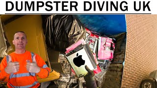 DUMPSTER DIVING UK  MASSIVE APPLE EWASTE SCORE [upl. by Nuzzi972]