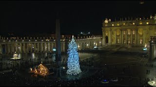 Inauguration of the Vatican Christmas Crib and Tree 3 December 2022 HD [upl. by Burnie]