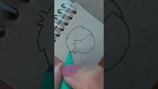 Doodle Art  Easy Doodle for beginner  cute boy  shorts art doodlearty drawing doodle [upl. by Shipley]