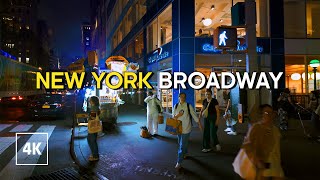 Dreamy New York Manhattan at Night 😍 Walking Tour 4K [upl. by Lorene]