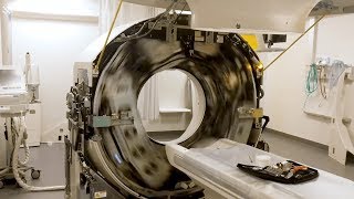 Radiographer Films Inside of a CT scanner spinning at full speed [upl. by Nwahsat99]