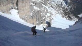 Sci Alpinismo  Forcella Colfiedo Croda Rossa dAmpezzo [upl. by Yrekcaz]