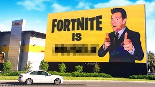 Buying the BIGGEST Billboard In Sydney For Fortnite [upl. by Nimaynib]