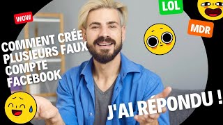 comment crée plusieurs faux compte Facebook facile et rapide2022 [upl. by Nirra642]