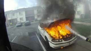 How to quickly and Professionally extinguish a car fire [upl. by Yelsew]