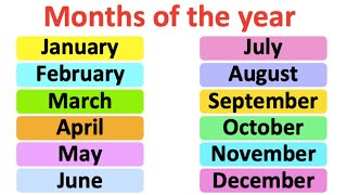 Months of the year  Pronunciation lesson  British English [upl. by Waite]