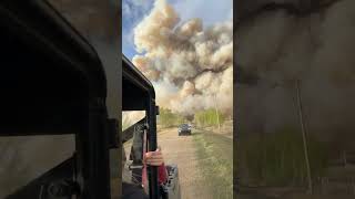 Wildfire ravages Teepee Creek community in Alberta Canada [upl. by Ailemac487]