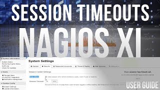 Session timeout settings in Nagios XI [upl. by Senior268]