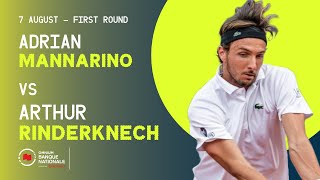 MANNARINO VS RINDERKNECH  NATIONAL BANK OPEN  MONTRÉAL  ROUND 1 [upl. by Htenywg481]