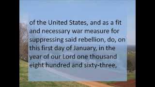 Emancipation Proclamation  Hear and Read the Full Text  Abraham Lincoln [upl. by Crowe]