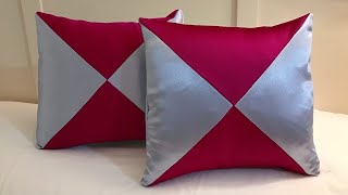 DIY cushion cover  how to make cushion cover and pillow cover  easy cushion cover idea [upl. by Acimehs]