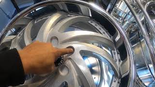 1 of 2 Custom wheel rim drilling wheels rims Redrill [upl. by Shirleen]