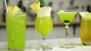 5 x MIDORI COCKTAILS  Green Melon Drinks [upl. by Magnien28]