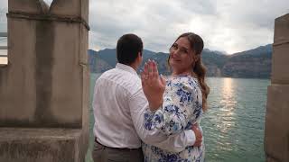 wedding proposal on boat in Malcesine [upl. by Fidelas]