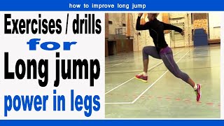 Long jump exercisesdrills  how to improve long jump  RK fitness Studio [upl. by Anyrb660]