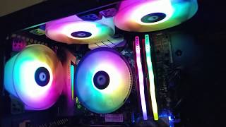 PREVIEW  IDCooling DK03A RGB Ft IDCOOLING DF12025ARGB TRIO [upl. by Verneuil555]