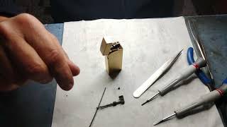 Dunhill rollagas Lighter how to assemble the flint holder and why the ferrule is hard to turn [upl. by Fawna]