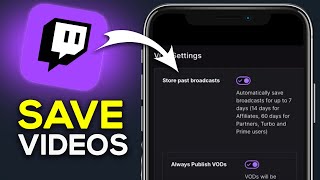 How To Save Videos On Twitch Mobile [upl. by Atiuqiram]